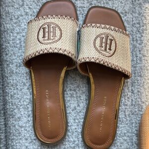 Tommy Hilfiger Women's Tan and Brown Sandals